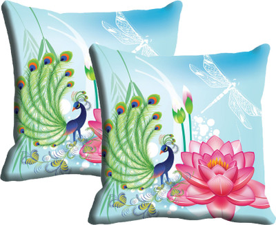 

IndiWeaves Printed Cushions Cover(Pack of 2, 40 cm*40 cm, Multicolor)