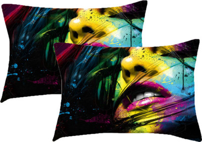 

Sleep Nature's Printed Pillows Cover(Pack of 2, 68.58 cm*45.72 cm, Multicolor)