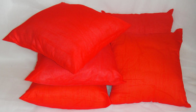 

ASC Plain Cushions Cover(Pack of 5, 40.64 cm*40.64 cm, Red)