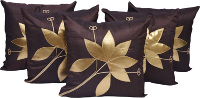 

Shine Villa Floral Cushions Cover(Pack of 5, 40 cm*40 cm, Brown)