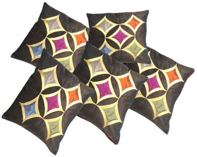 

Jars Collections Floral Cushions Cover(Pack of 5, 40 cm, Brown)