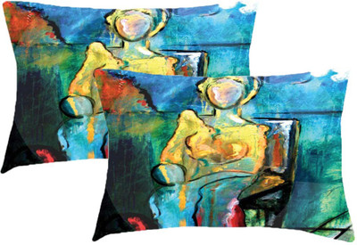 

Sleep Nature's Printed Pillows Cover(Pack of 2, 68.58 cm*45.72 cm, Multicolor)