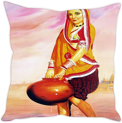 

Sleep Nature's Abstract Cushions Cover(30.63 cm*30.63 cm, Multicolor)