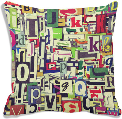 80% OFF on meSleep Abstract Cushions Cover(40.64 cm*40.64 cm, Multicolor)