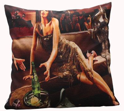 

Adishma Printed Cushions Cover(40 cm*40 cm, Brown)