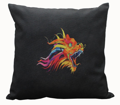 

Adishma Printed Cushions Cover(40 cm*40 cm, Black)