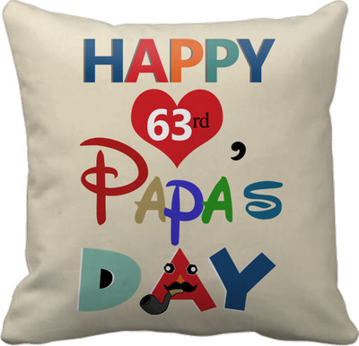 

Tied Ribbons Text Print Cushions Cover(30 cm*30 cm, Multicolor)