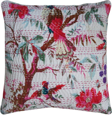 

Evergreen Embroidered Cushions Cover(40 cm*40 cm, Multicolor)
