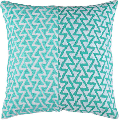 

Rajrang Geometric Cushions Cover(46 cm*46 cm, Green)