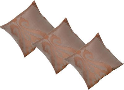 

Maba Damask Cushions Cover(Pack of 3, 43 cm*43 cm, Orange)