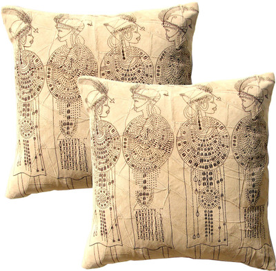 

Homeblendz Abstract Cushions Cover(Pack of 2, 40 cm*40 cm, Grey, Black), Black;grey
