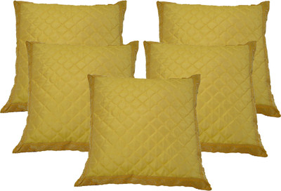 

HOME SHINE Geometric Cushions Cover(Pack of 5, 40 cm*40 cm, Yellow)