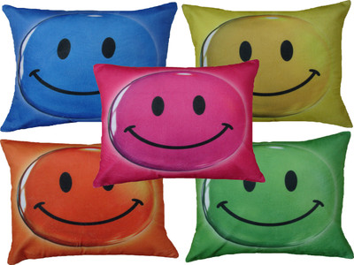

HOME SHINE Printed Cushions Cover(Pack of 5, 40 cm*40 cm, Multicolor)