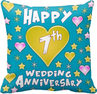 

Tied Ribbons Printed Cushions Cover(30 cm*30 cm, Multicolor)