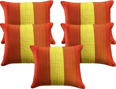 

HOME SHINE Striped Cushions Cover(Pack of 5, 30 cm*30 cm, Multicolor)
