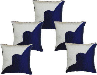 

Furnishing Zone Self Design Cushions Cover(Pack of 5, 40 cm*40 cm, Blue, White)