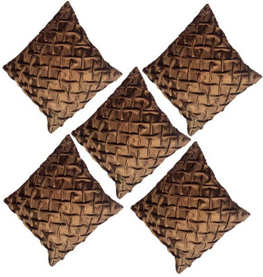 

Galaxy Plain Cushions Cover(Pack of 5, 40 cm, Brown)