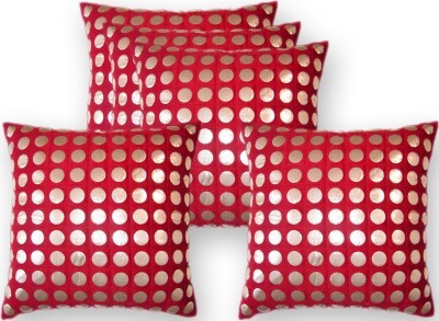 

Nikunj Abstract Cushions Cover(Pack of 5, 40 cm*40 cm, Red)
