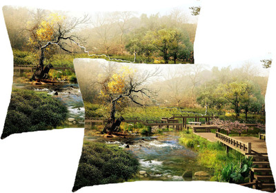 

Sleep Nature's Printed Pillows Cover(Pack of 2, 68.58 cm*45.72 cm, Multicolor)