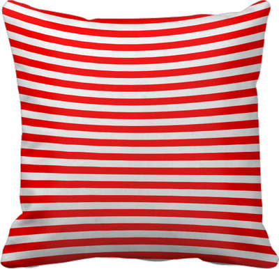 

SajawatHomes Abstract Cushions Cover(30 cm*30 cm, White, Red), Red;white