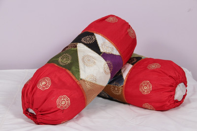 

Soundarya Geometric Bolsters Cover(Pack of 2, 45 cm*90 cm, Multicolor)