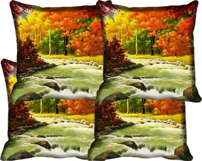 

IndiWeaves Printed Cushions Cover(Pack of 4, 40 cm*40 cm, Multicolor)