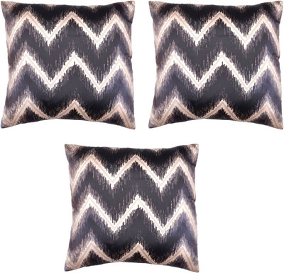 

HOMEWARDS Geometric Cushions Cover(Pack of 3, 40 cm*40 cm, Beige, Grey)