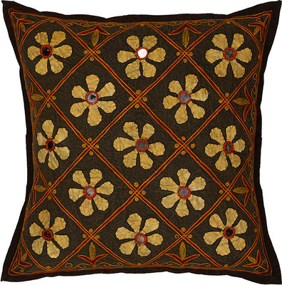 55% OFF on Rajrang Abstract Cushions Cover(Pack of 5, 43 cm*43 cm, Black)