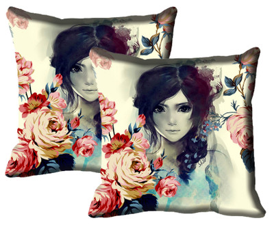 

IndiWeaves Printed Cushions Cover(Pack of 2, 30 cm*30 cm, Multicolor)