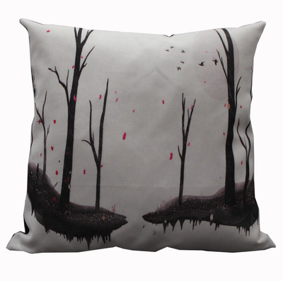 

Adishma Printed Cushions Cover(40 cm*40 cm, White, Black), Black;white