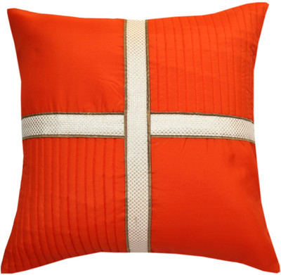 

Ans Floral Cushions Cover(40 cm*40 cm, Orange)
