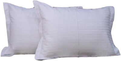 

Snuggle Striped Pillows Cover(Pack of 2, 75 cm*50 cm, White)