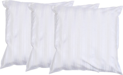 

MABA Striped Cushions & Bolsters Cover(Pack of 3, 40 cm*40 cm, White)