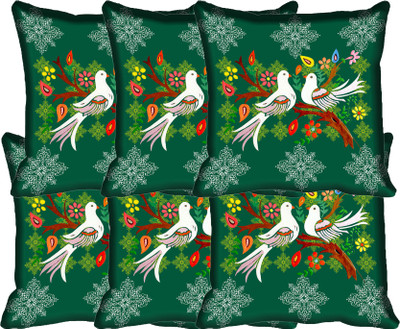 

IndiWeaves Printed Cushions Cover(Pack of 6, 30 cm*30 cm, Multicolor)