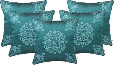 

Zubix Damask Cushions Cover(Pack of 5, 40 cm*40 cm, Blue)
