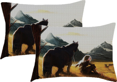 

Sleep Nature's Printed Pillows Cover(Pack of 2, 68.58 cm*45.72 cm, Multicolor)