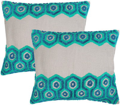 

Rajrang Geometric Cushions Cover(Pack of 2, 41 cm*41 cm, Grey)