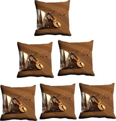 

IndiWeaves Printed Cushions Cover(Pack of 6, 40 cm*40 cm, Multicolor)