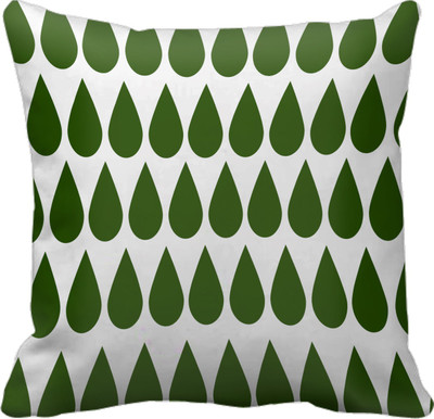 

SajawatHomes Abstract Cushions Cover(30 cm*30 cm, White, Green), Green;white