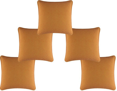 

Soumya Furnishings Plain Cushions Cover(Pack of 5, 40 cm*40 cm, Orange, Yellow)
