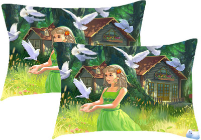 

Sleep Nature's Printed Pillows Cover(Pack of 2, 68.58 cm*45.72 cm, Multicolor)