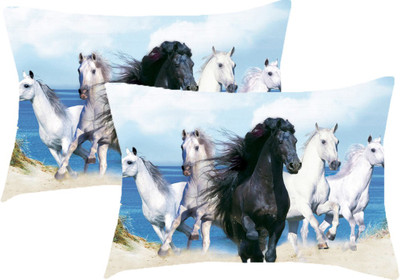 Sleep Nature's Printed Pillows Cover(Pack of 2, 68.58 cm*45.72 cm, Multicolor)