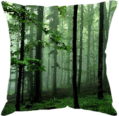

Fabulloso Abstract Cushions Cover(31 cm*31 cm, Green)