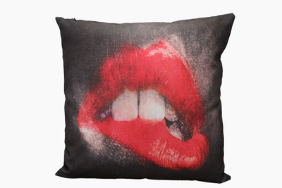 

Adishma Printed Cushions Cover(40 cm*40 cm, Black, Black)