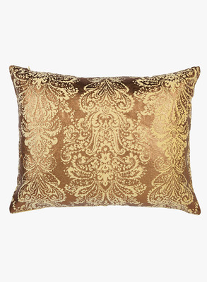 

SOLAJ Embroidered Cushions & Pillows Cover(41 cm*41 cm, Gold)