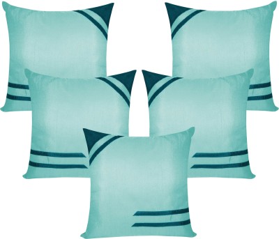 ZIKRAK EXIM Abstract Cushions Cover(Pack of 5, 30 cm*30 cm, Green, Blue)