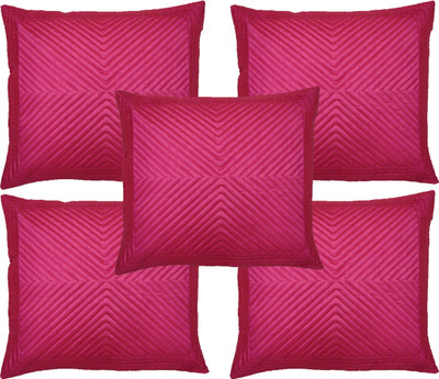 

HOME SHINE Geometric Cushions Cover(Pack of 5, 40 cm*40 cm, Pink)
