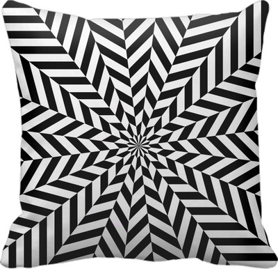 

SajawatHomes Abstract Cushions Cover(30 cm*30 cm, Black, White)