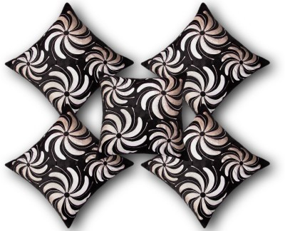 

Nikunj Floral Cushions Cover(Pack of 5, 40 cm*40 cm, Black)