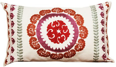 Rhome Embroidered Pillows Cover(30 cm*50 cm, White)